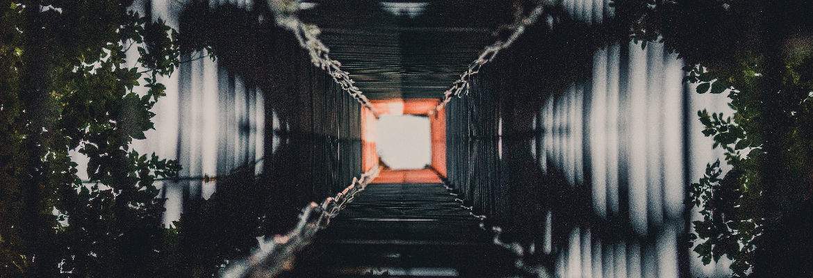 picture of an icos station from below