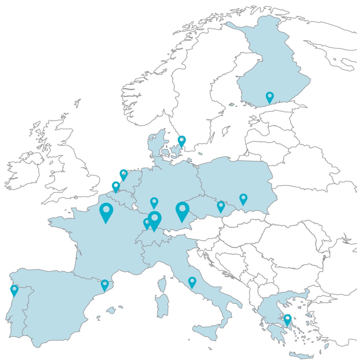 FLUXES Editorial - ICOS Cities Network Map
