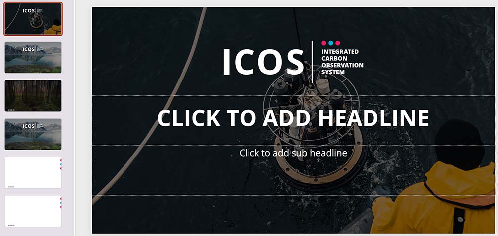 ICOS Powerpoint template image