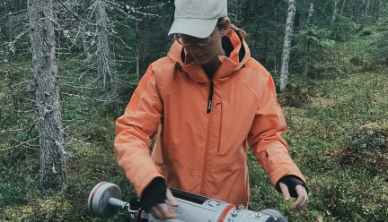 Geike De Sloover in the field